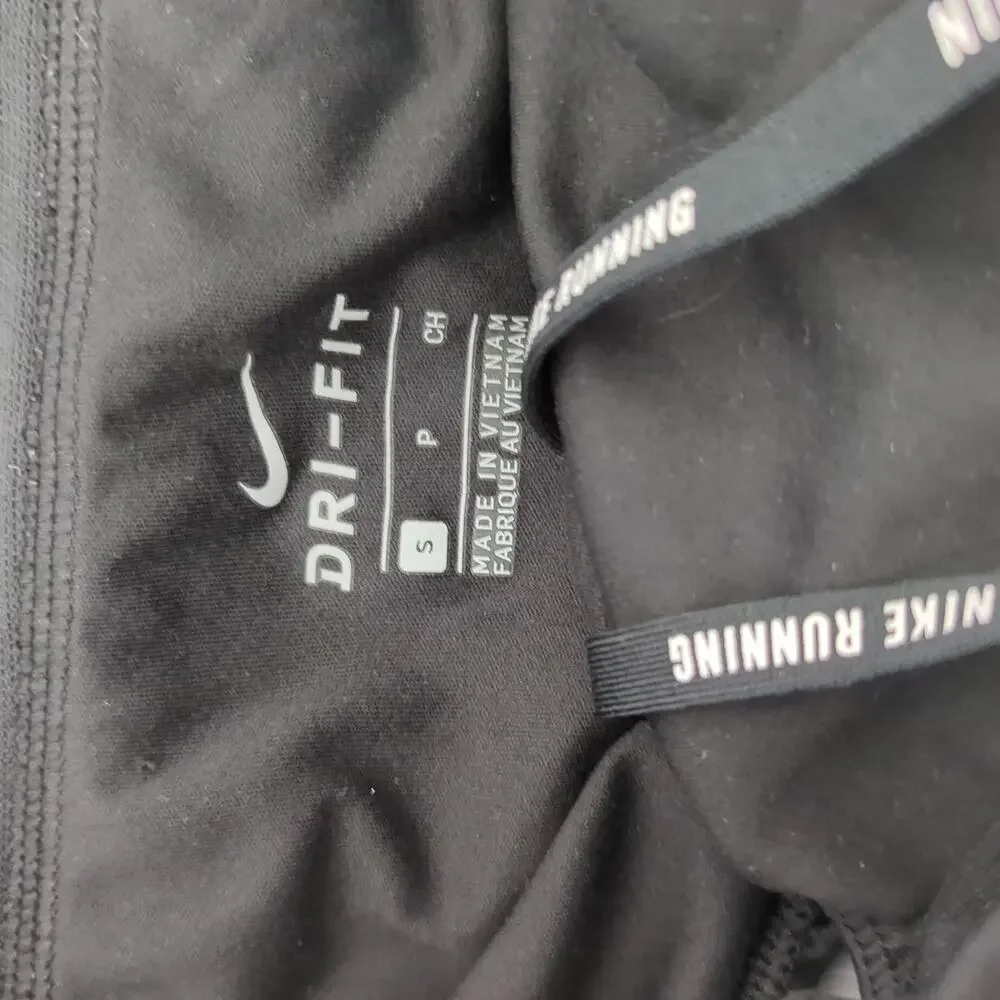 Nike Womens Lined Tempo Running Shorts Small Dri Fit Black Gray Marbled Athletic